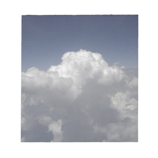 Wolken op 30.000 voet van een vliegtuigraam notitieblok (Voorkant)