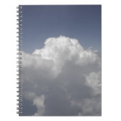 Wolken op 30.000 voet van een vliegtuigraam notitieboek (Voorkant)