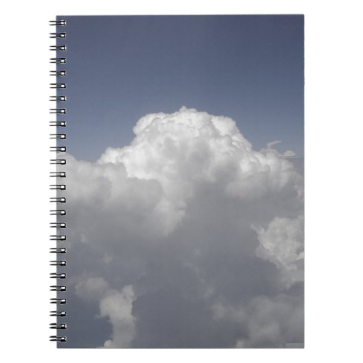 Wolken op 30.000 voet van een vliegtuigraam notitieboek (Voorkant)