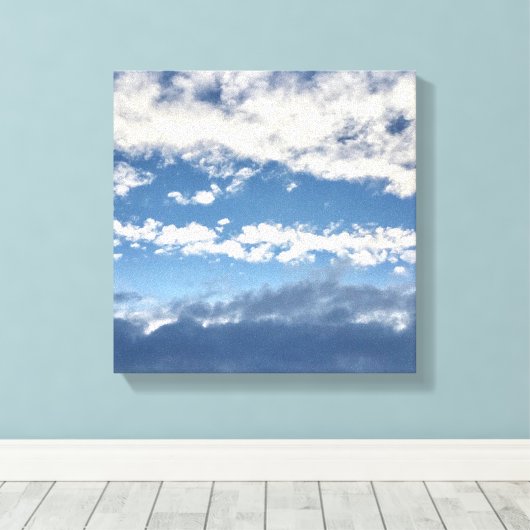 Wolken op Canvas Wall Art (Insitu (Houten vloer))