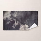 Wolken, op donkerblauwe achtergrond handdoek (Handdoek)