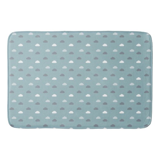 Wolken op Eendenei Blauw Badmat (Voorkant)