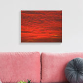 Wolken op vuur canvas afdruk (Insitu (Woonkamer))