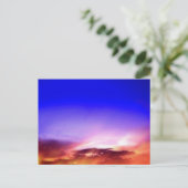 Wolken op zonsondergang briefkaart (Staand voorkant)