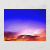 Wolken op zonsondergang briefkaart (Voorkant)