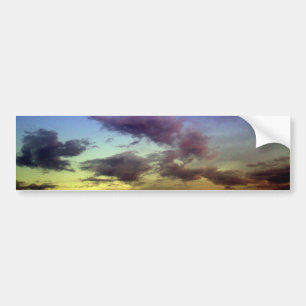 Wolken op zonsondergang bumpersticker