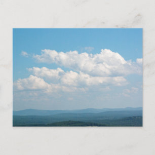 Wolken over bergen briefkaart