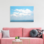 Wolken over bergen canvas afdruk (Insitu (Woonkamer))