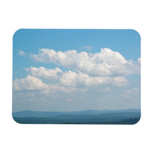 Wolken over bergen magneet (Horizontaal)