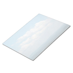 Wolken over bergen notitieblok