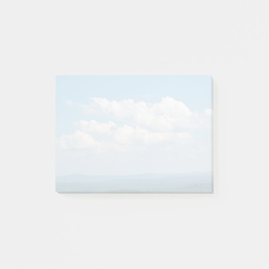 Wolken over bergen post-it® notes (Voorkant)