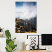 Wolken over bergen poster (Thuiskantoor)