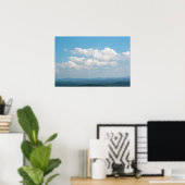 Wolken over bergen poster (Thuiskantoor)