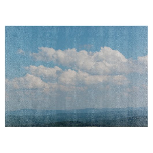 Wolken over bergen snijplank (Voorkant)