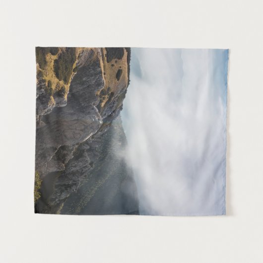 Wolken over bergen wandkleed (Voorkant (horizontaal))