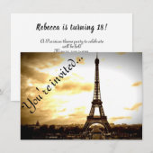 Wolken over de  blikvanger van Parijs Kaart (Voorkant / Achterkant)