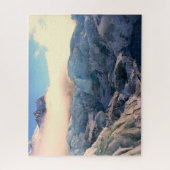 wolken over franz josef gletsjer in Nieuw-Zeeland Legpuzzel (Verticaal)