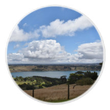 Wolken over het Gnotuk Camperdown-keramische Knoop