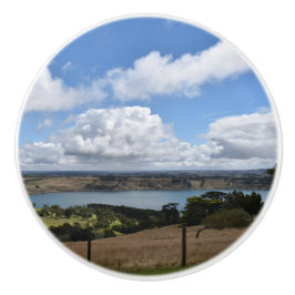 Wolken over het Gnotuk Camperdown-keramische Knoop Keramische Knop