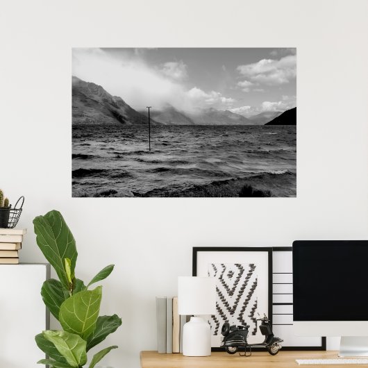 Wolken over het meer poster (Thuiskantoor)