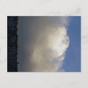 Wolken over het station briefkaart