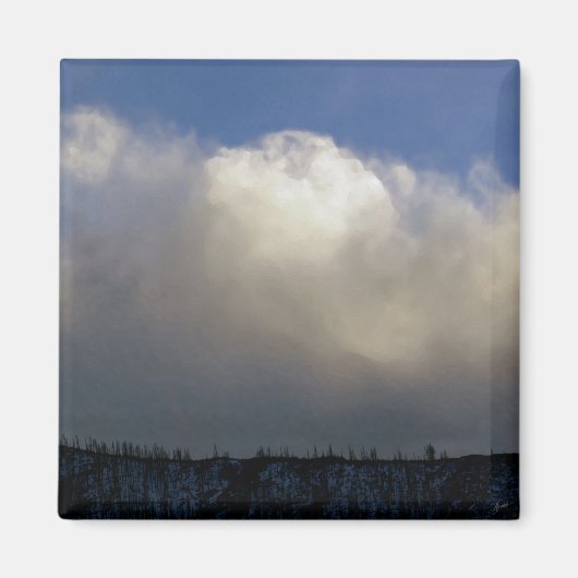 Wolken over het station magneet (Voorkant)