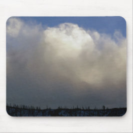 Wolken over het station muismat