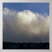 Wolken over het station poster (Voorkant)