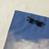 Wolken over het station strandlaken (In situ)