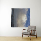 Wolken over het station wandkleed (In Situ (horizontaal))