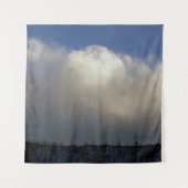 Wolken over het station wandkleed (Voorkant)