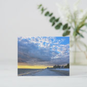 Wolken over het strand van Fort Myers op zonsonder Briefkaart (Staand voorkant)