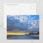Wolken over het strand van Fort Myers op zonsonder Briefkaart (Voorkant / Achterkant)