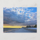 Wolken over het strand van Fort Myers op zonsonder Briefkaart (Voorkant)