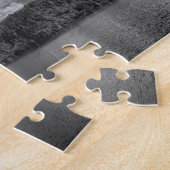 Wolken over het zwarte meer en de witte foto Puzzl Legpuzzel (Zijkant)