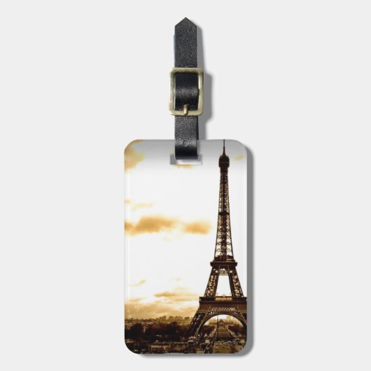 Wolken over Parijs Bagagelabel (Voorkant verticaal)