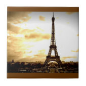 Wolken over Parijs Tegeltje (Voorkant)