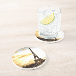 Wolken over Parijs Zandsteen Onderzetter