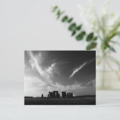 Wolken over steenhenge briefkaart (Staand voorkant)