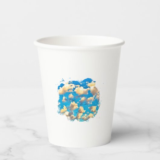 Wolken Papieren Bekers (Voorkant)