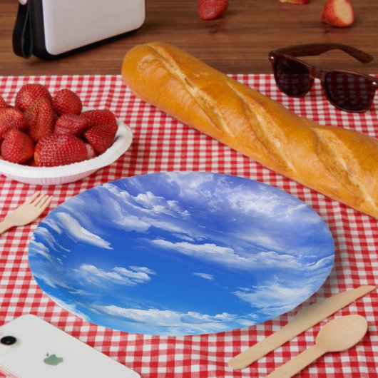 Wolken Papieren Bordje (Picknick)