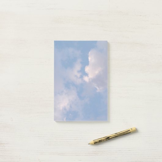Wolken Post-it® Notes (Op bureau)
