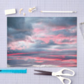 Wolken: prachtig roze blauwe hemel tissuepapier (Craft)