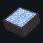 Wolken Premium Bewaar Doosje<br><div class="desc">Blauwe witte wolken aan de blauwe hemel</div>