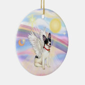 Wolken - Rat Terrier Angel Keramisch Ornament (Rechts)