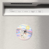 Wolken - Rat Terrier Engel Magneet (Insitu (Vaatwasser))