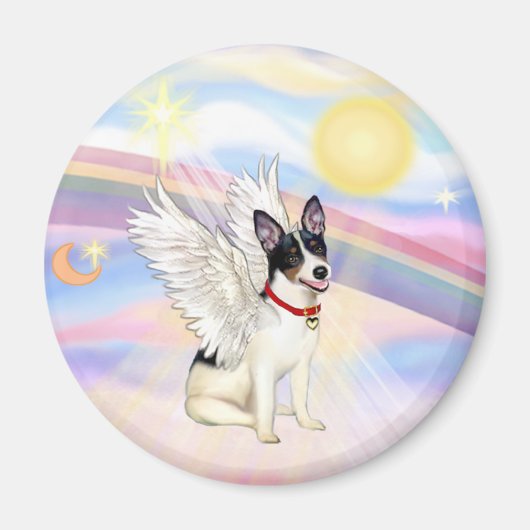 Wolken - Rat Terrier Engel Magneet (Voorkant)