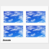 Wolken Rechthoekige Sticker (Vel)