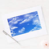 Wolken Rechthoekige Sticker (Envelop)