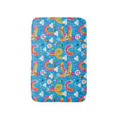 wolken regenbogen laten het heetsenpatroon vallen badmat (Voorkant Verticaal)